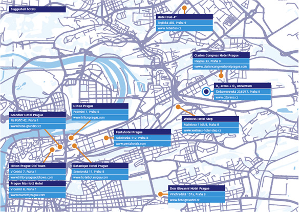 Hotels map